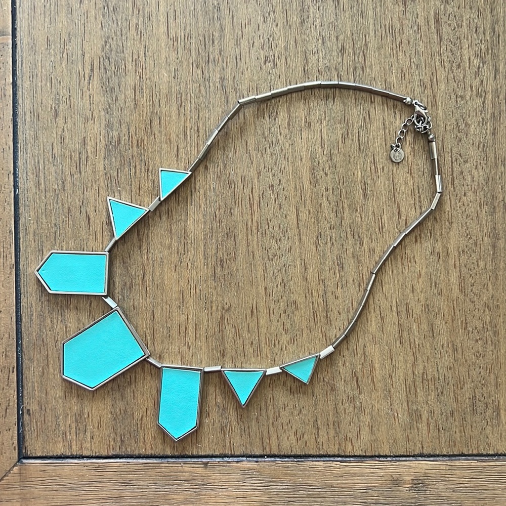 House of Harlow 1960 leather collar necklace